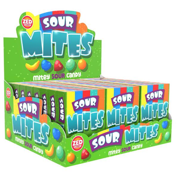 Zed candy mites sour pocket box (24 stuks)