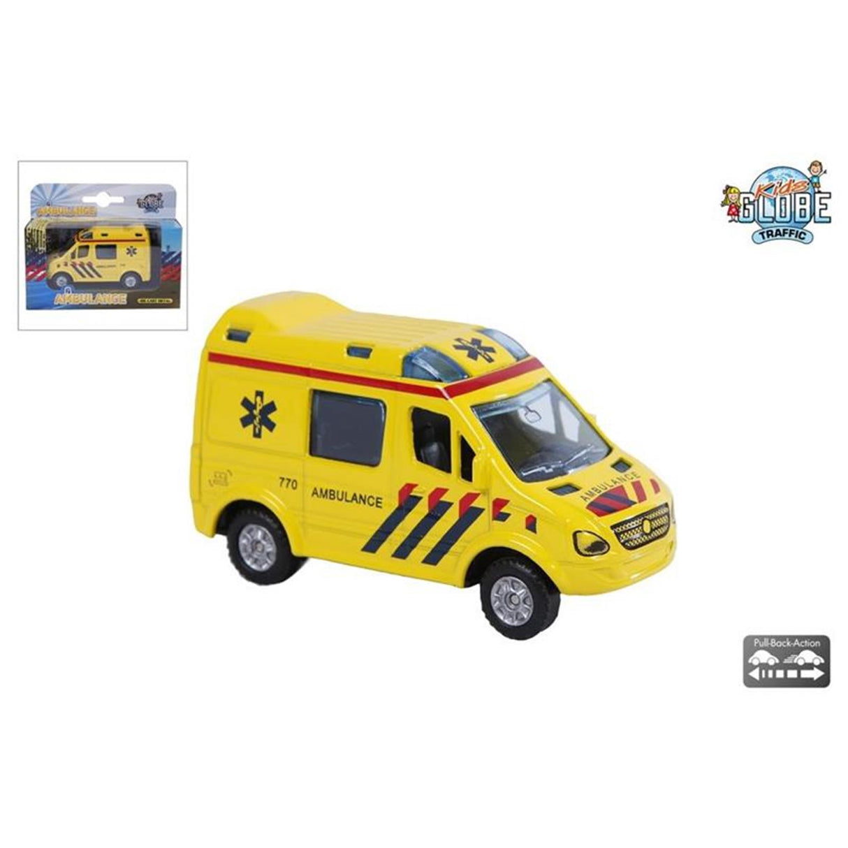 Kids Globe Die Cast Ambulance NL, 8cm