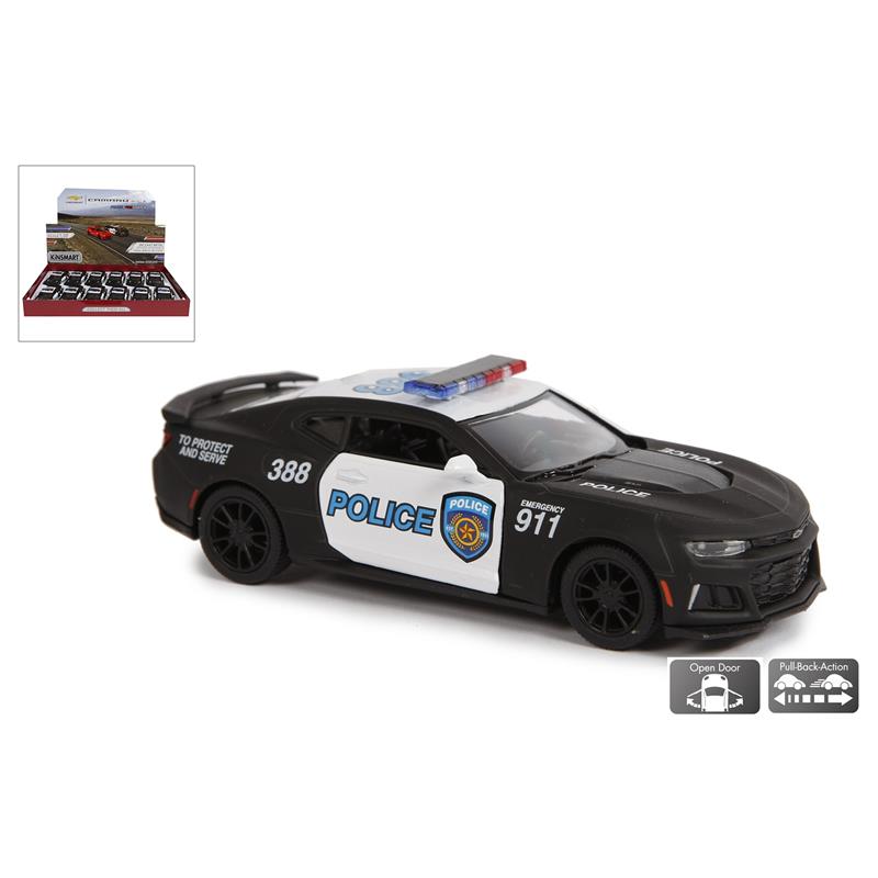 Kinsmart camaro zl1 politieauto pull back 1:38
