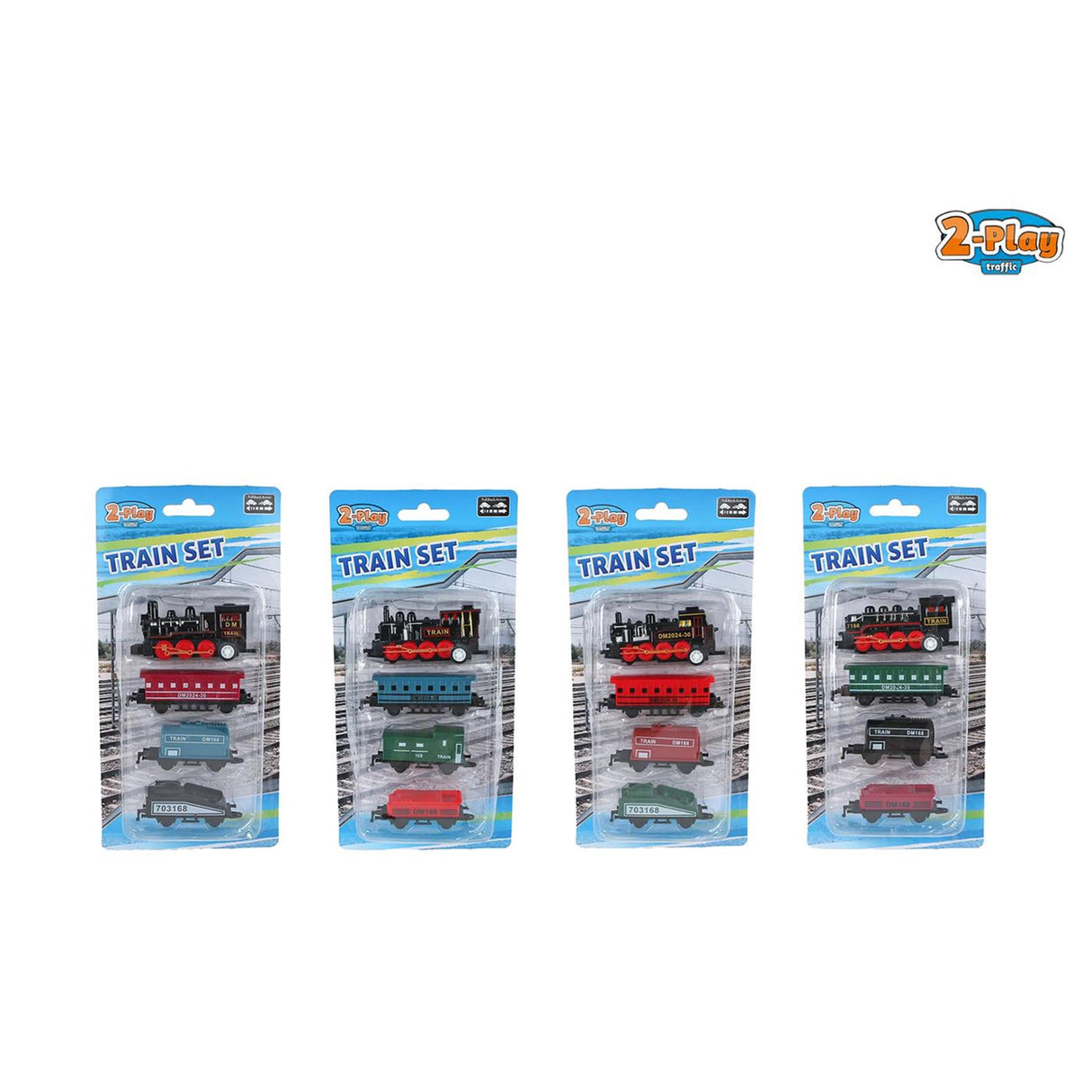 Dviejų dalių lokomotyvas su 3 priekabomis