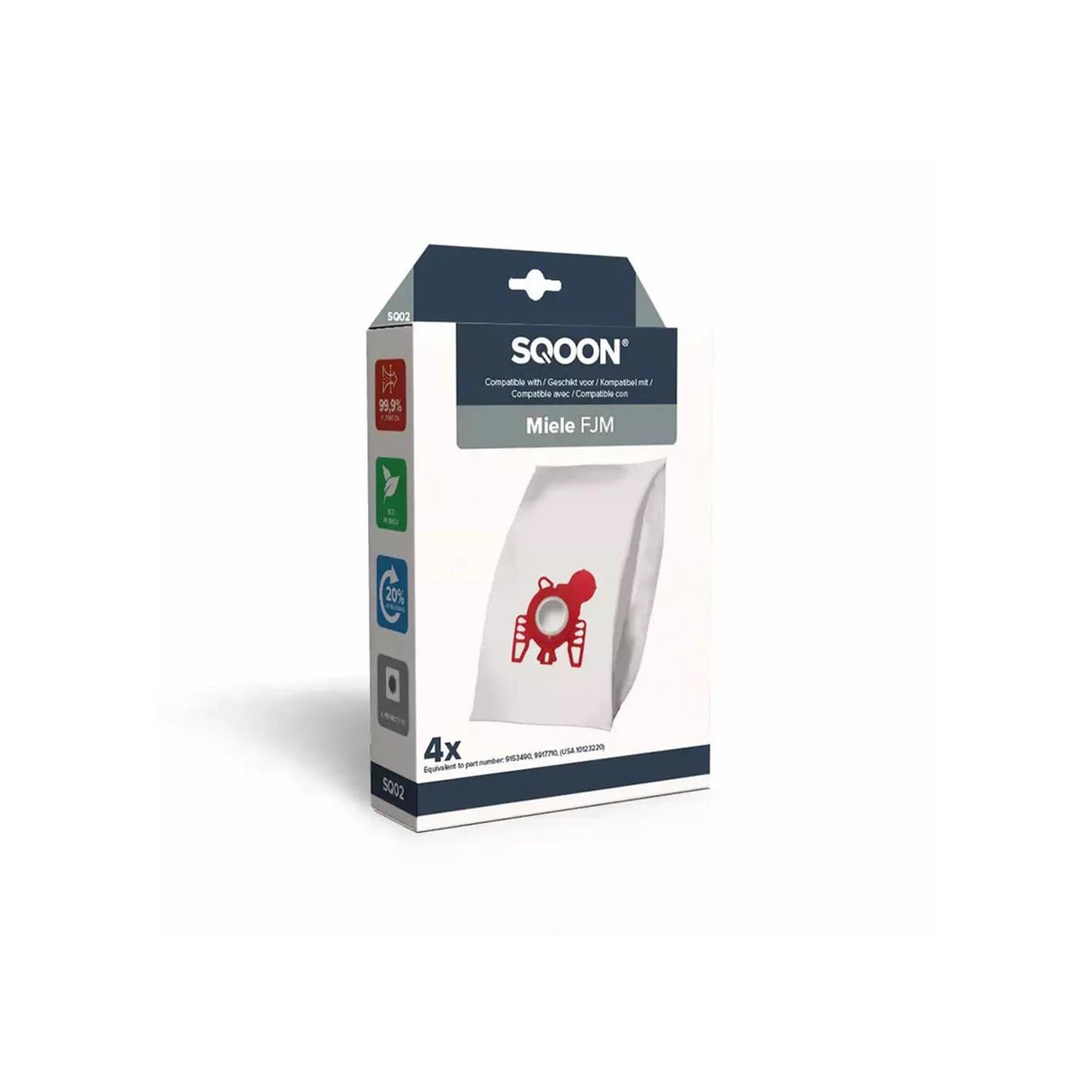 Торба за прахосмукачка Sqoon miele fjm 4бр