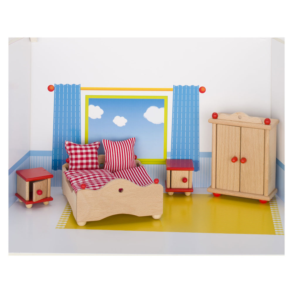 Goki dollhouse furniture bedroom
