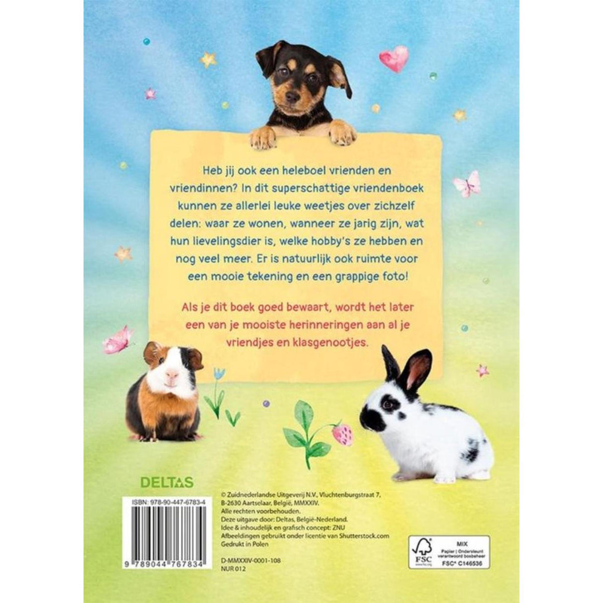 Deltas fluffy friends vriendenboek