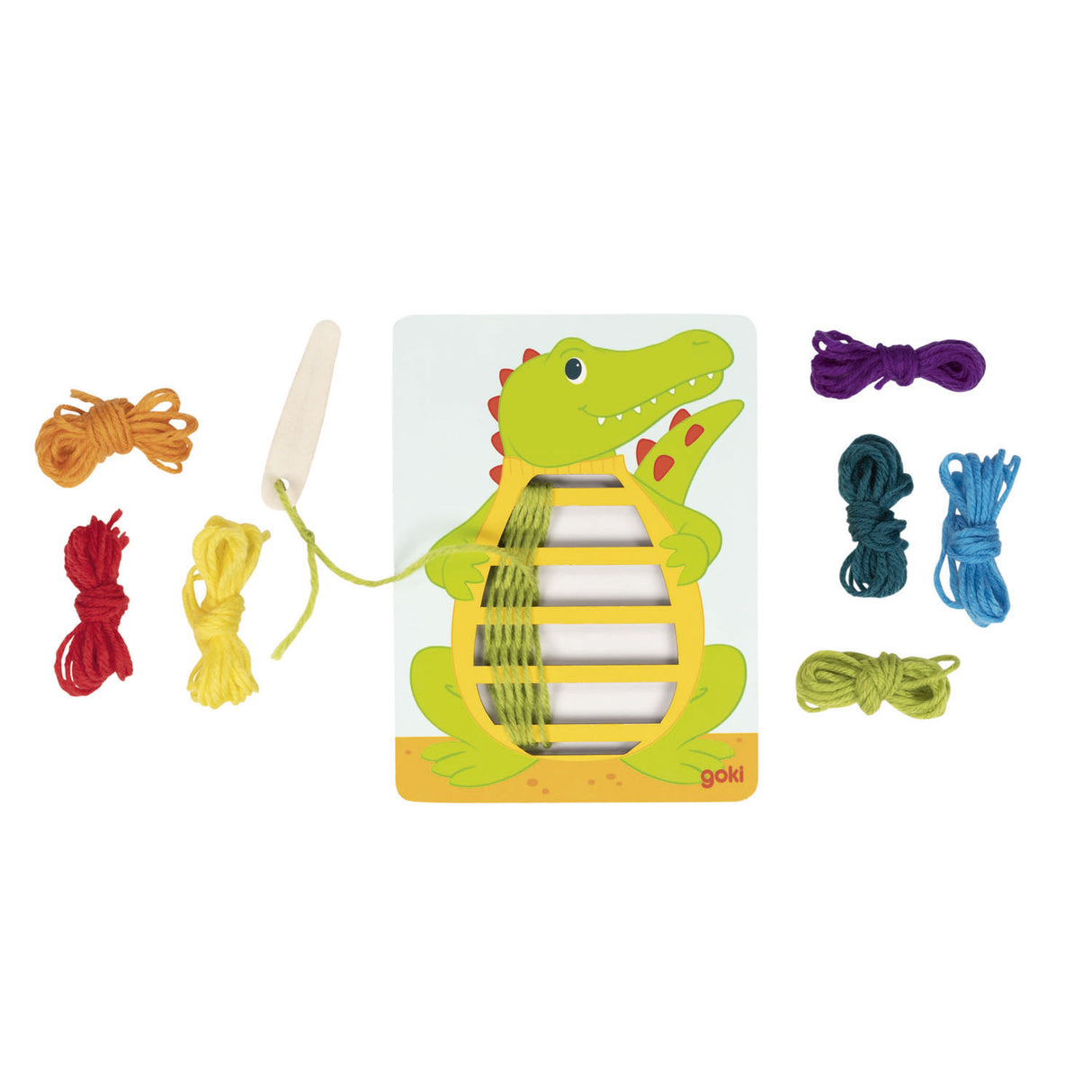 Goki Wooden Weaving Puzzles, 3 pcs.