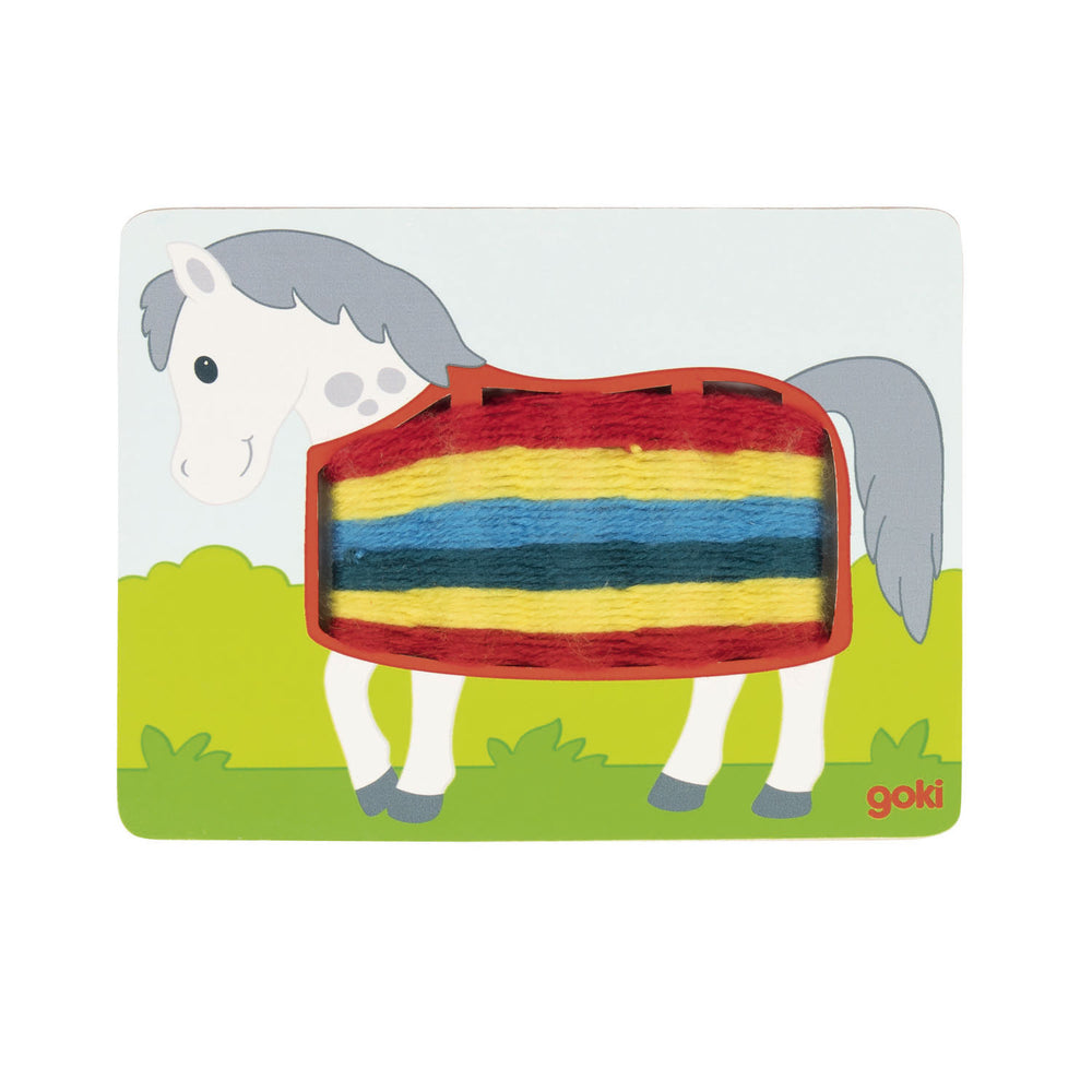 Goki Wooden Weaving Puzzles, 3 pcs.