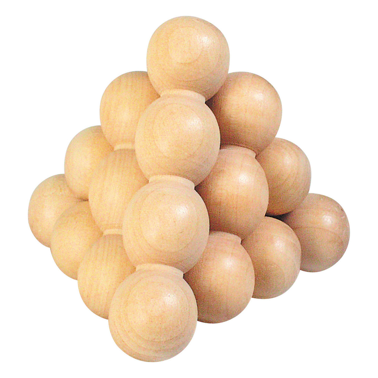 Pirámide de rompecabezas de pensamiento de madera de Goki