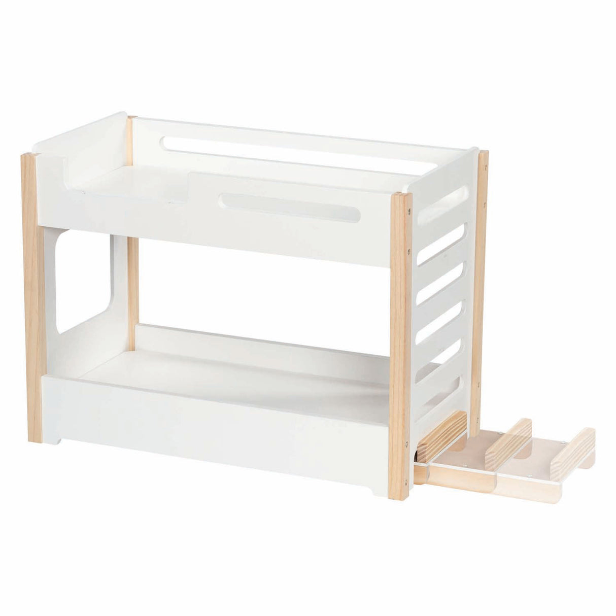 Goki-puinen nuken kerrossänky liukumäellä