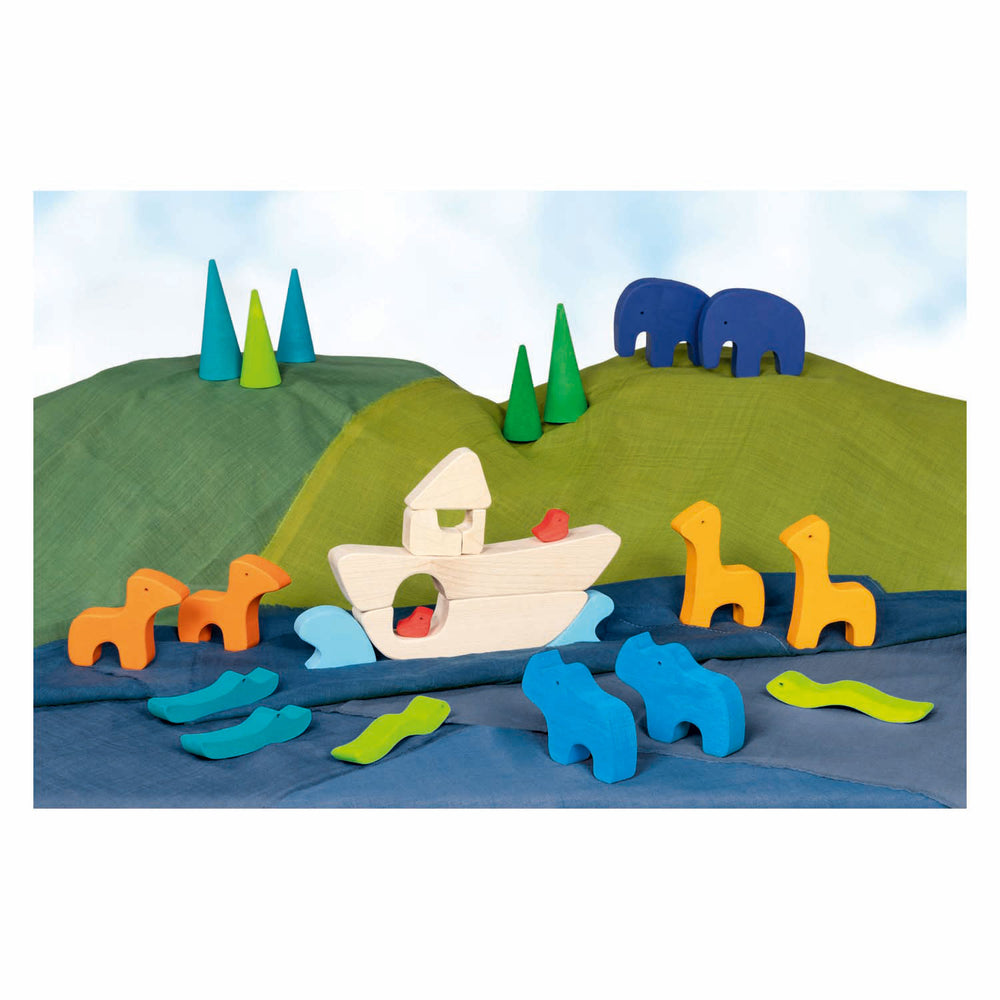 Goki wooden Noah's ark