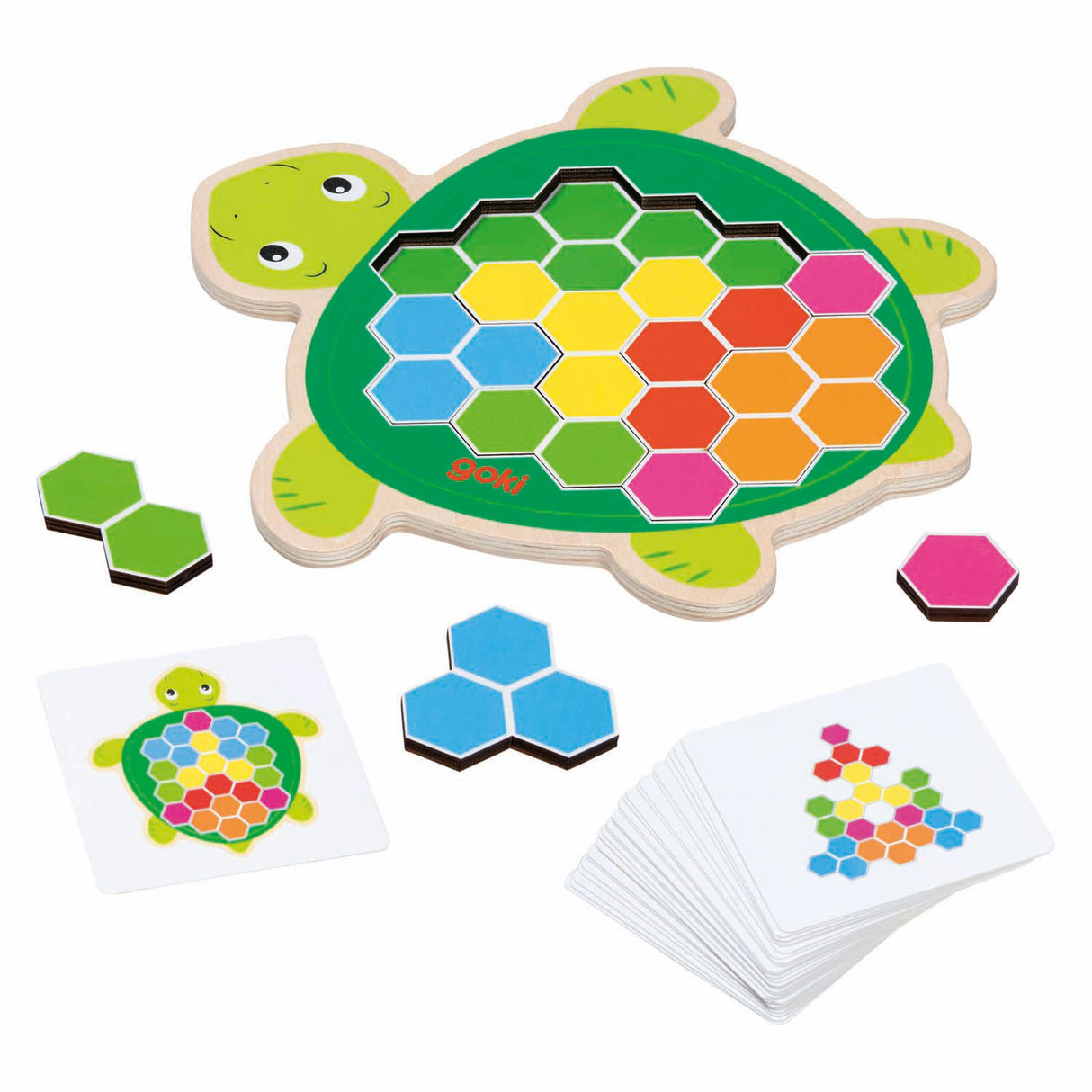 Goki wooden turtle puzzle game rosy, 41st.
