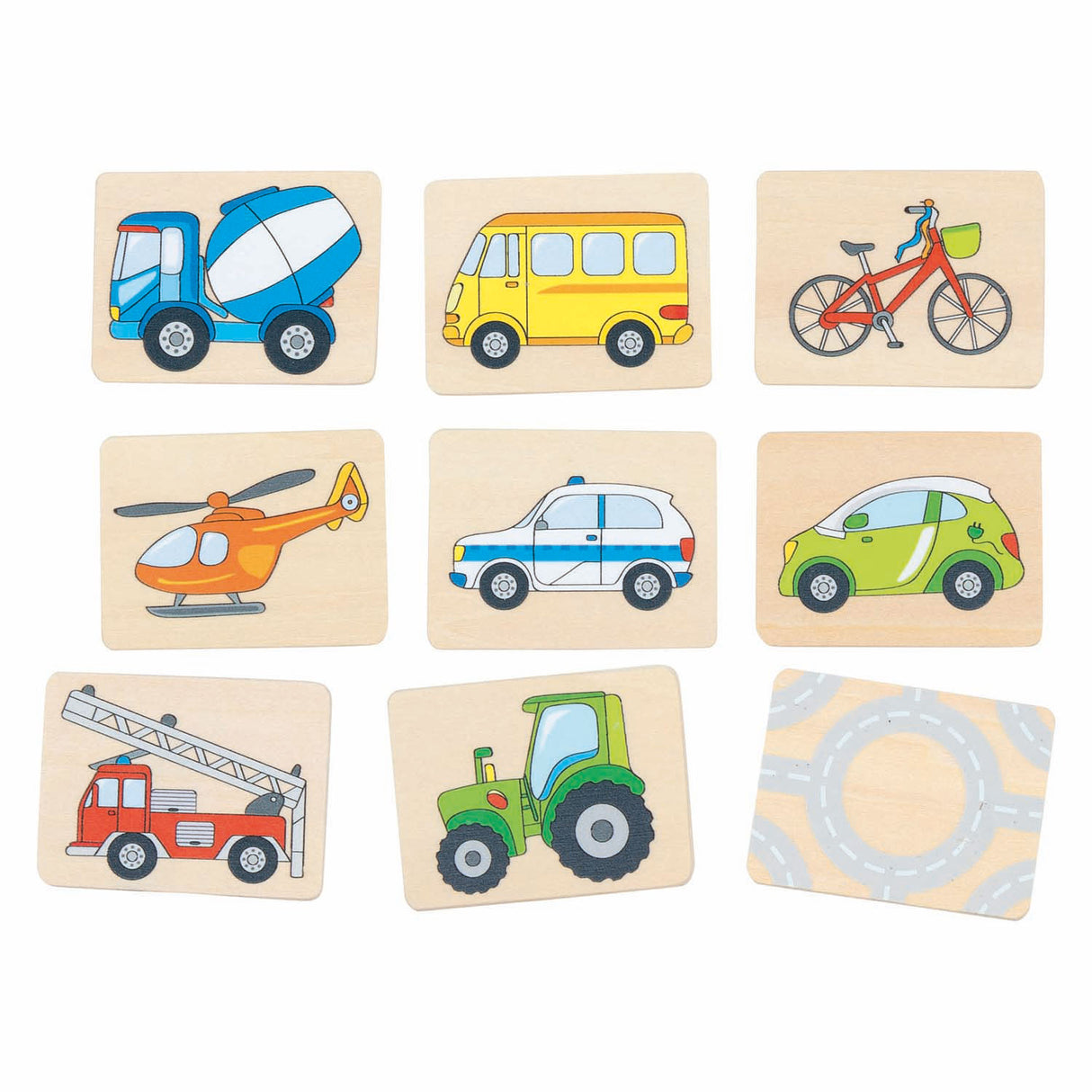 Goki wooden memo vehicles