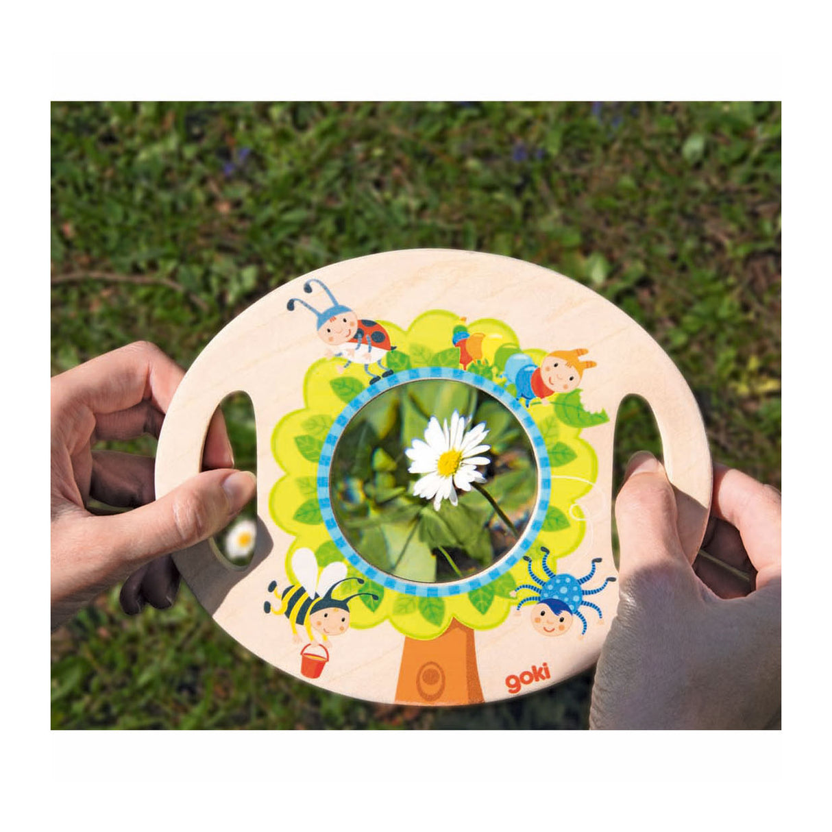 Goki wooden xl magnifying glass with handles