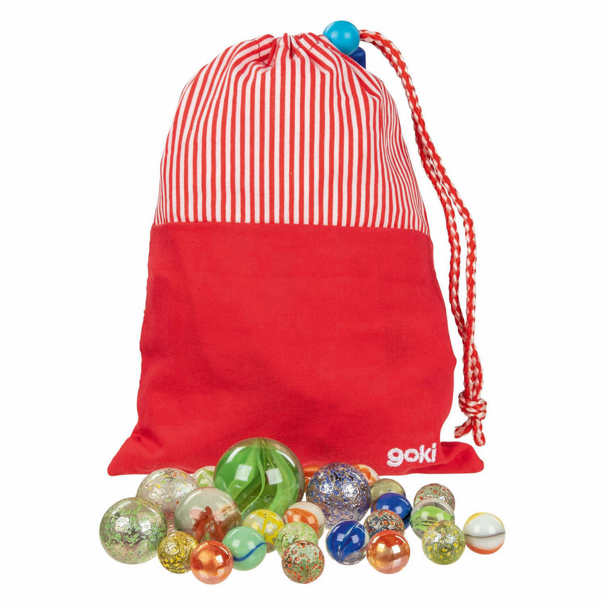 Goki marble net with 50 marbles