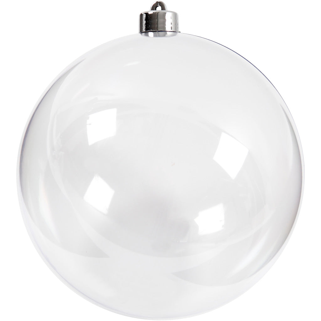 Creativ company deco balls, d 15,6 cm, transparent, 1 piece