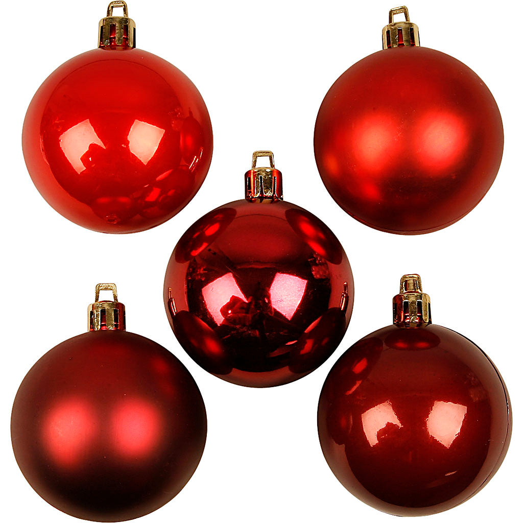Creativ company Christmas balls, d 6 cm, red harmony, 20 pieces 1 box
