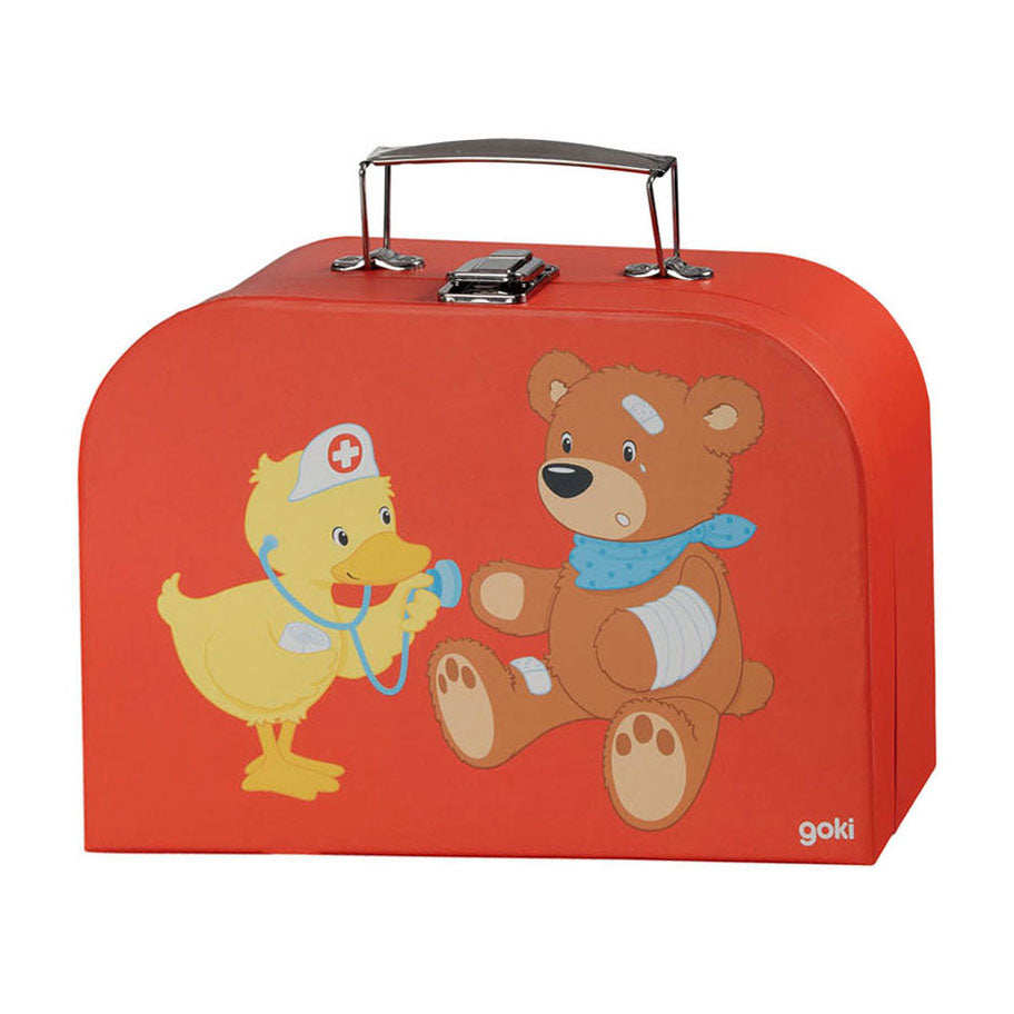 Goki Doctor's Suitcase con attrezzatura da dottore, 10dlg.