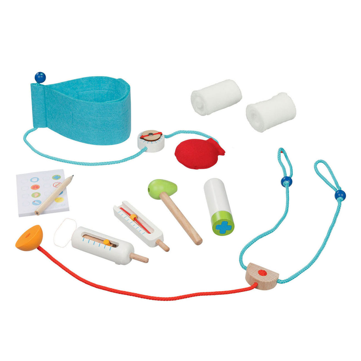 Goki Doctor's Suitcase con attrezzatura da dottore, 10dlg.