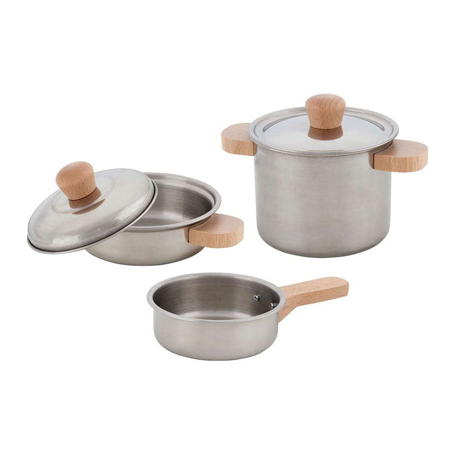 Goki pans cooking set metal, 5 pcs.