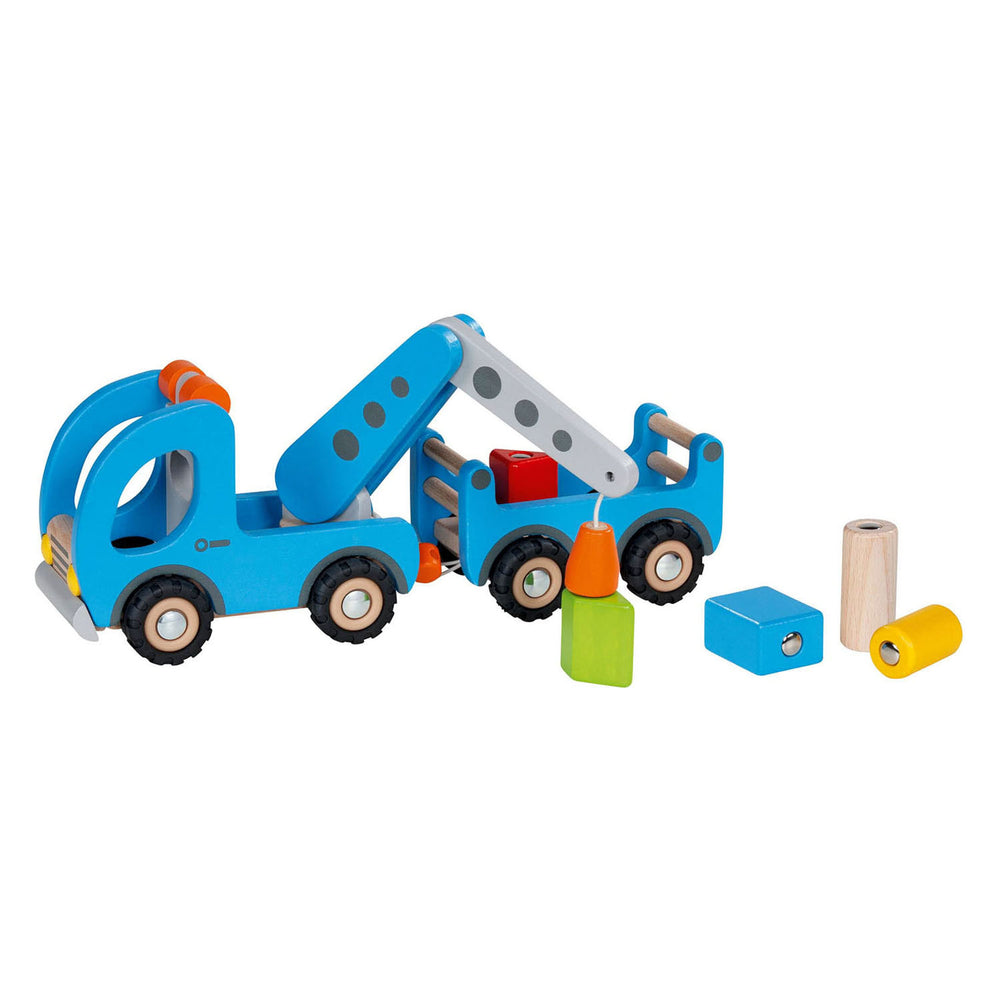 Goki Holz Täsch Camion mam Trailer