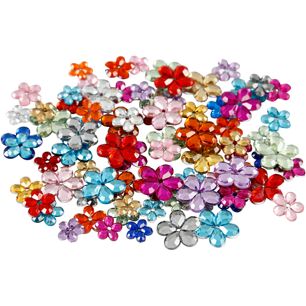 Rhinestone Flowers, 252 pcs.
