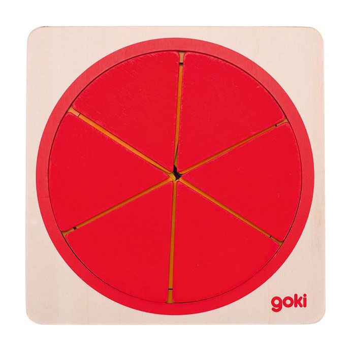 Goki wooden layered puzzle circle, 21st.