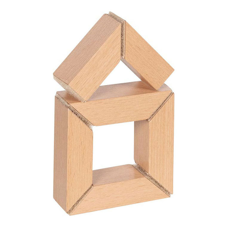 Goki Wooden viděl a stavební bloky s připojením suchého zipu, 11DLG.