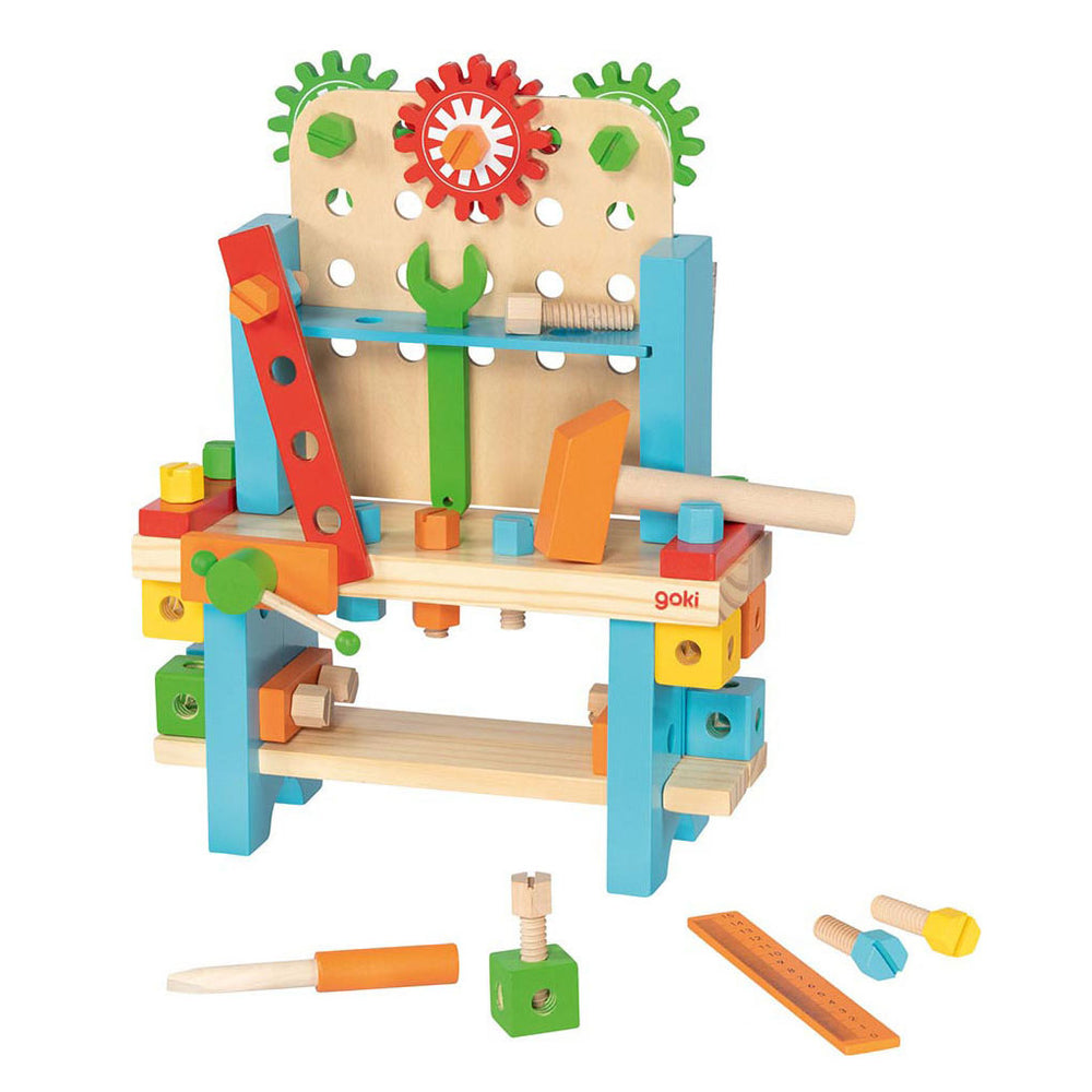 Goki my first wooden workbench, 57 pcs.