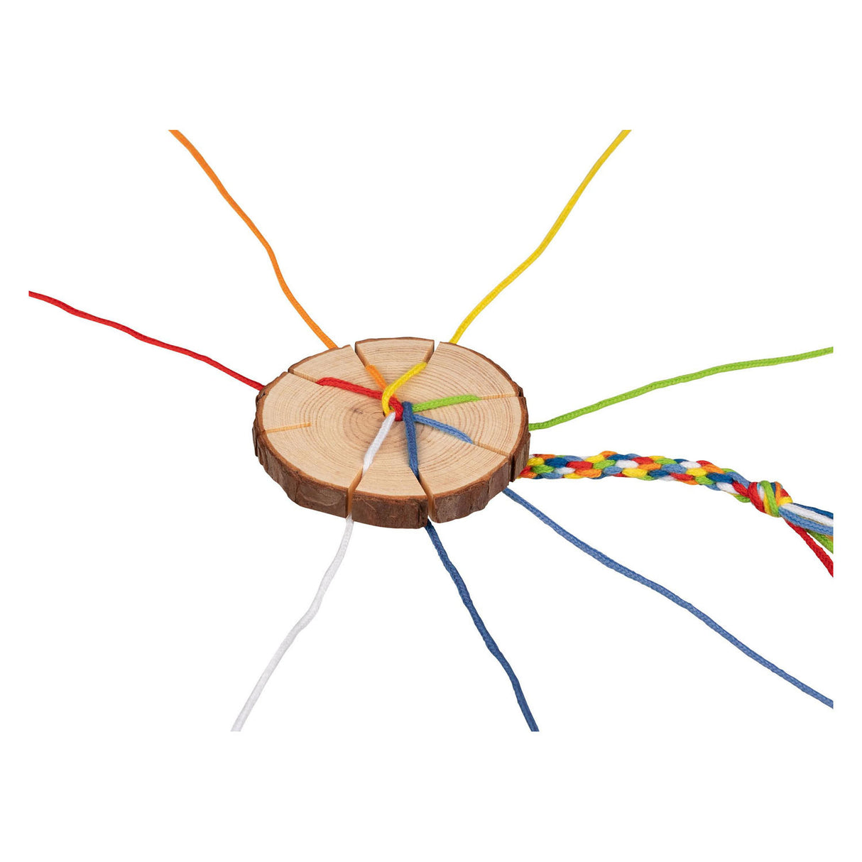 Goki wooden braided disc bracelet making craft kit