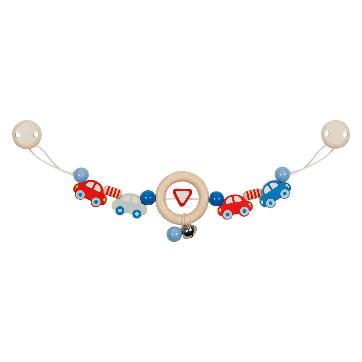 Collar Collar de cochecito de madera Goki con clips