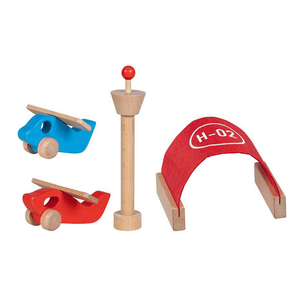 Goki play szett útmegosztó repülőtér tartozékokkal - 26 db.