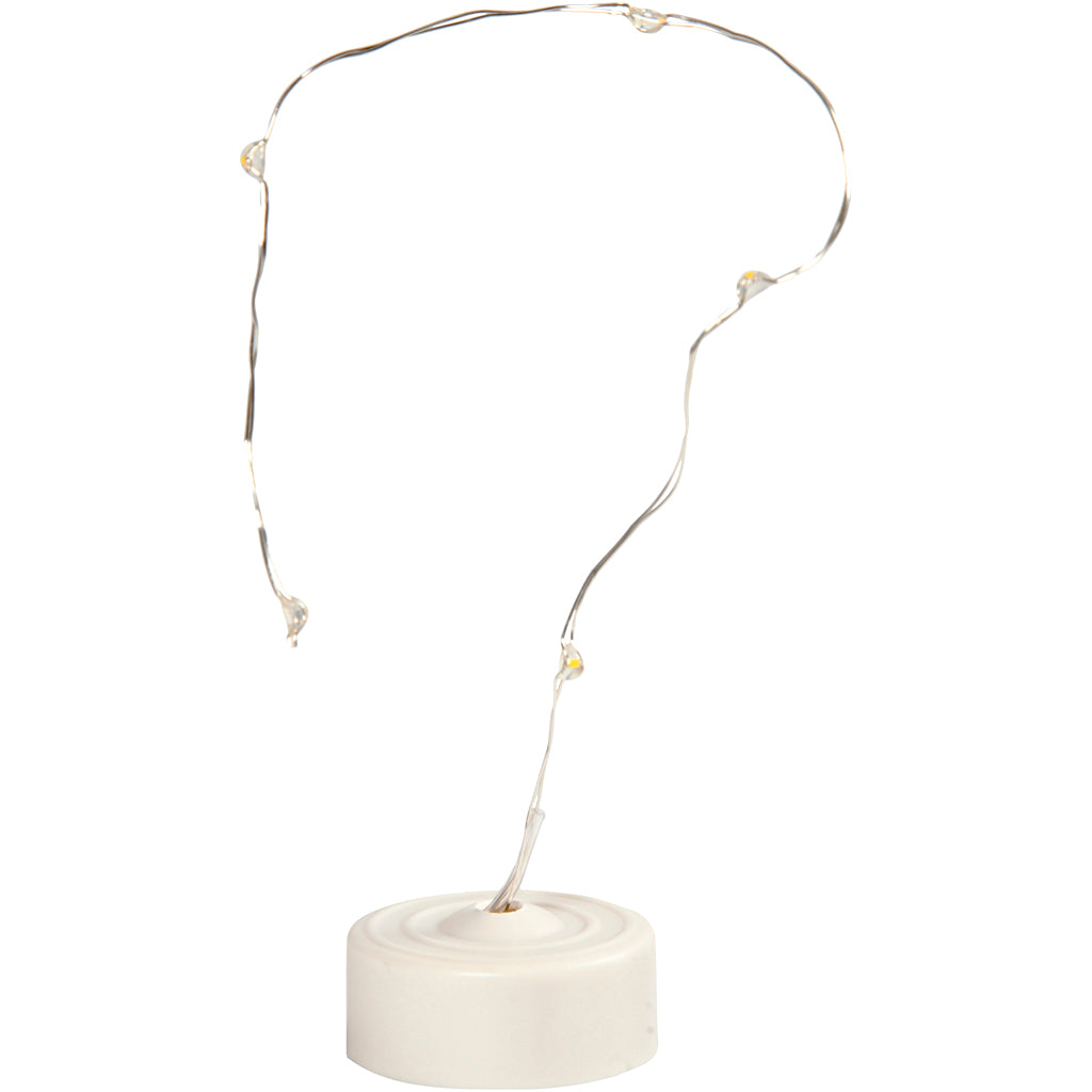 Creativ company LED light string, l: 27 cm, silver, 1 piece