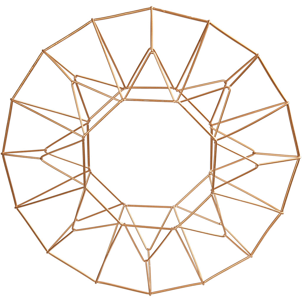 Creativ company hanging ball, ring, d 28 cm, bronze, 1 piece