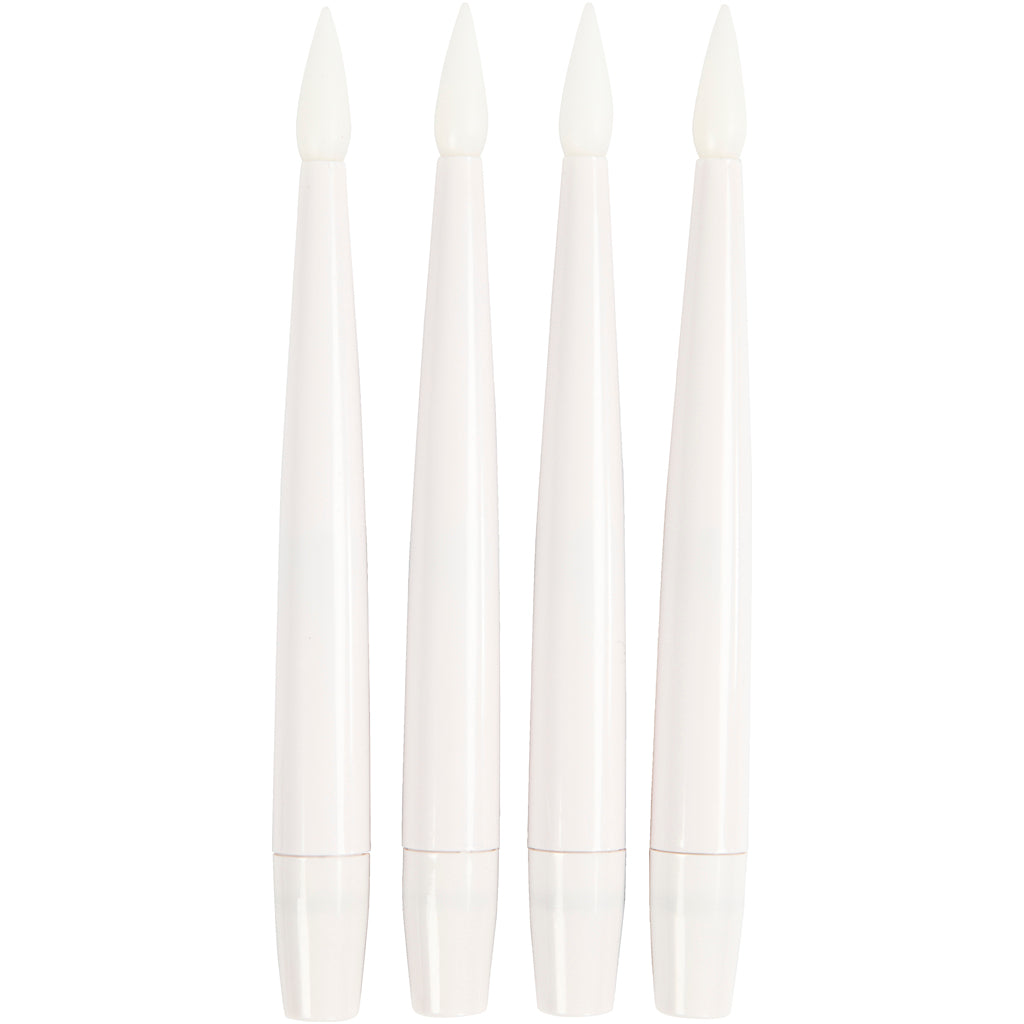 Creativ company LED Christmas tree lights, h: 15.5 cm, d 14 mm, 4 pieces 1 box