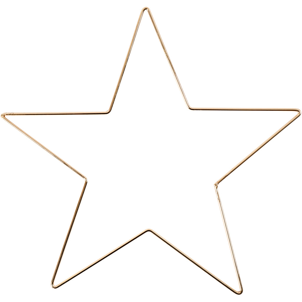 Creativ company star, d 30 cm, thickness 3 mm, gold, 1 piece