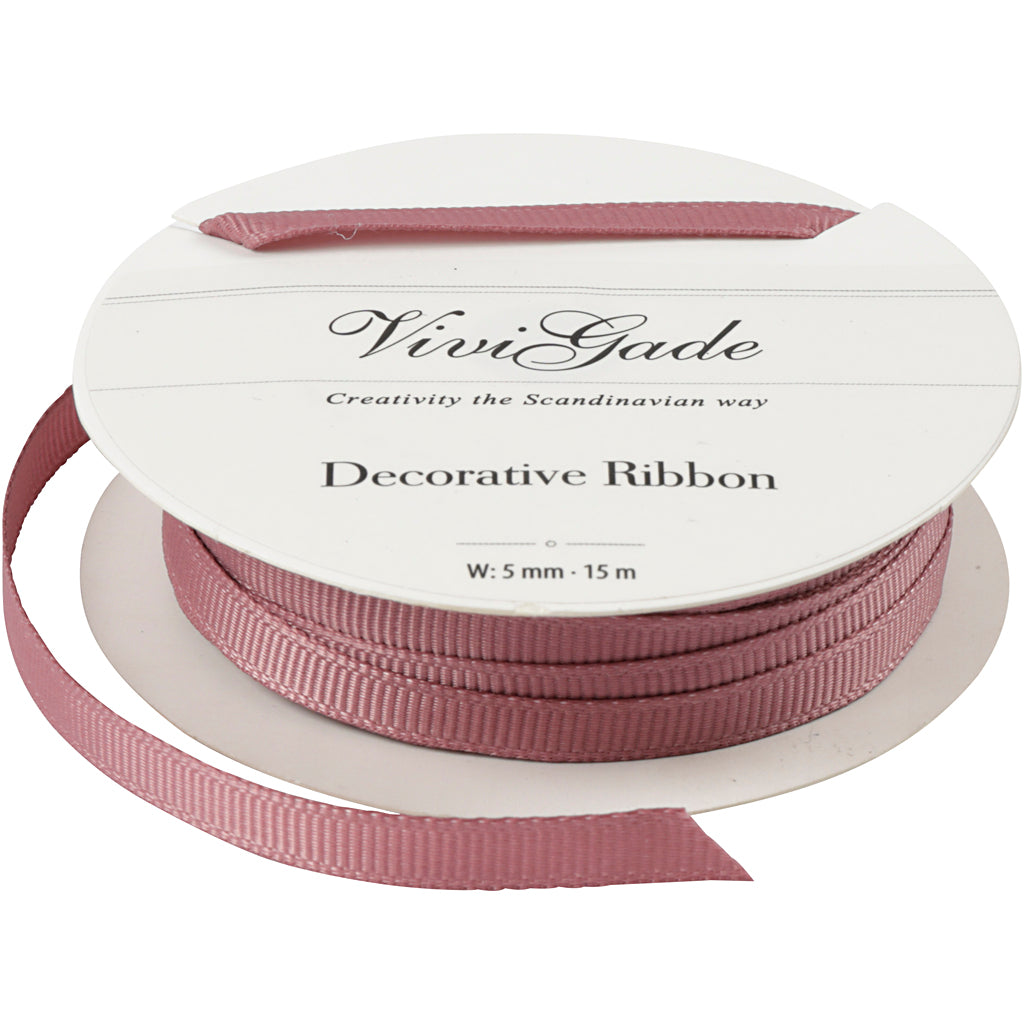 Creativ company decoration ribbon, w: 6 mm, pink, 15 m 1 roll