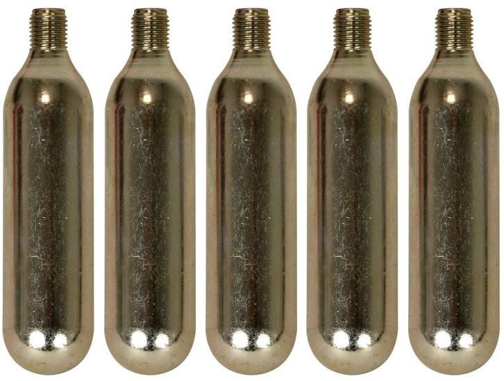 Dresco CO2 cartridge with thread, 5 pieces of 16 grams each