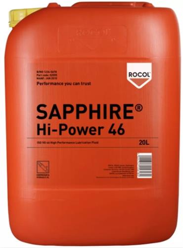 Rocol sapphire hi-power 46 olie 20ltr