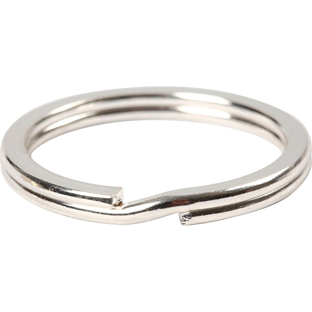 Creativ company key ring, d 28 mm, silver-plated, 4 pieces 1 box