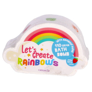 Badbruisbal wolk met regenboogkleuren | 12 stuks