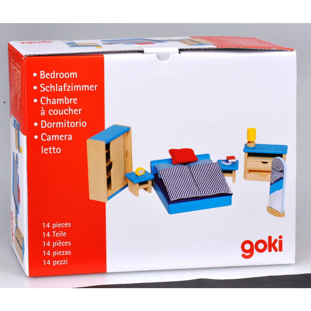 Goki Dollhouse Furniture Bedroom