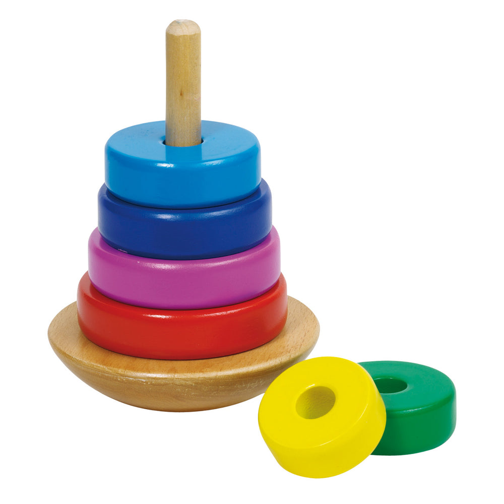 Goki wooden stacking tower color, 8 pcs.