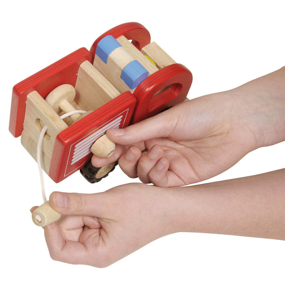 Camion de pompiers en bois de Goki