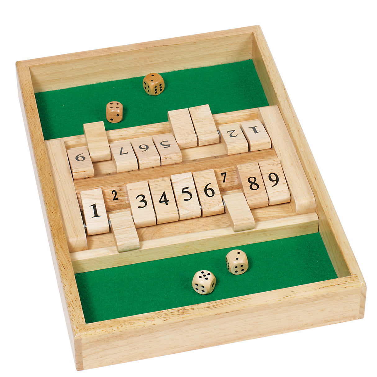 Goki Shut the Box kauliukų žaidimas