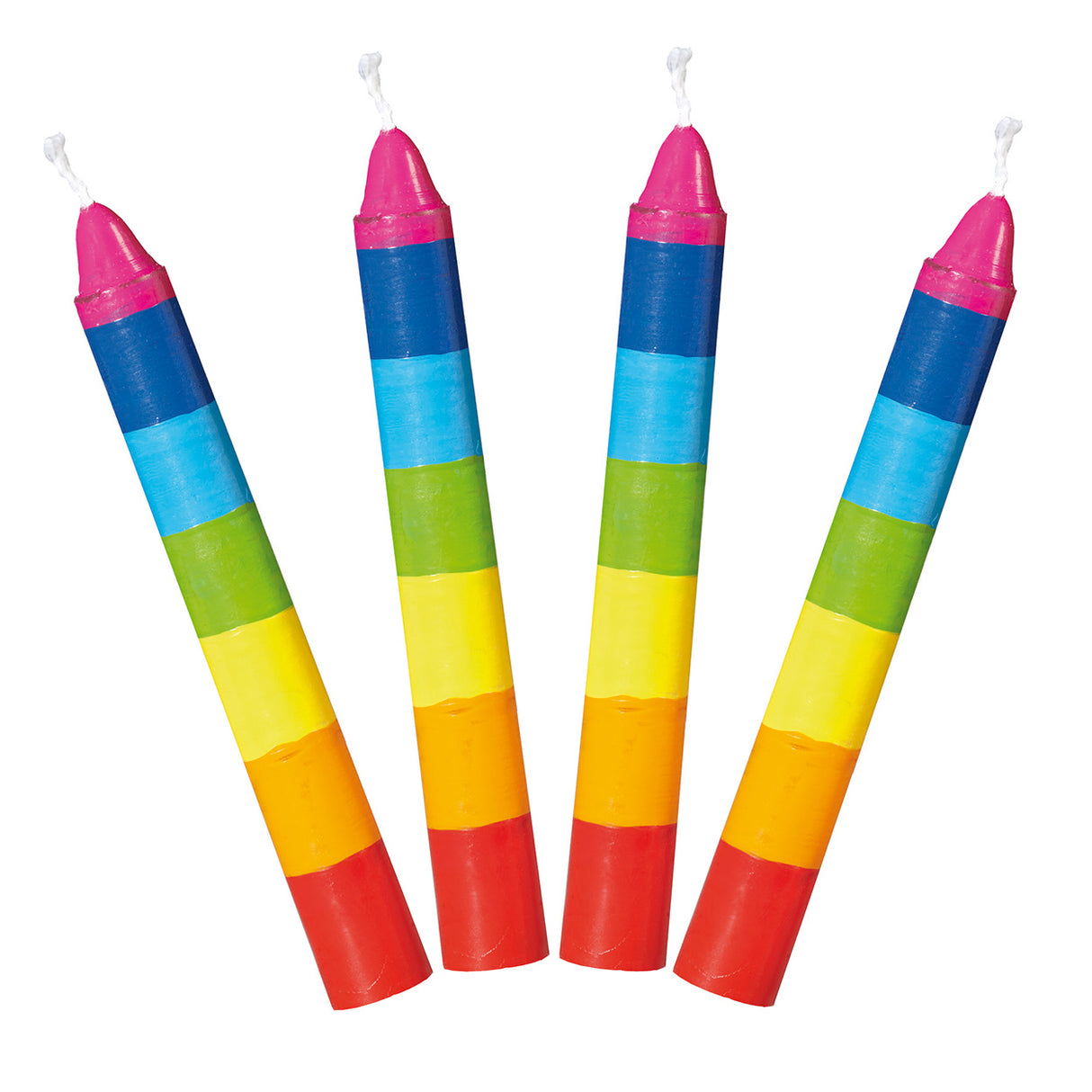 Goki Candles Rainbow, 10e.