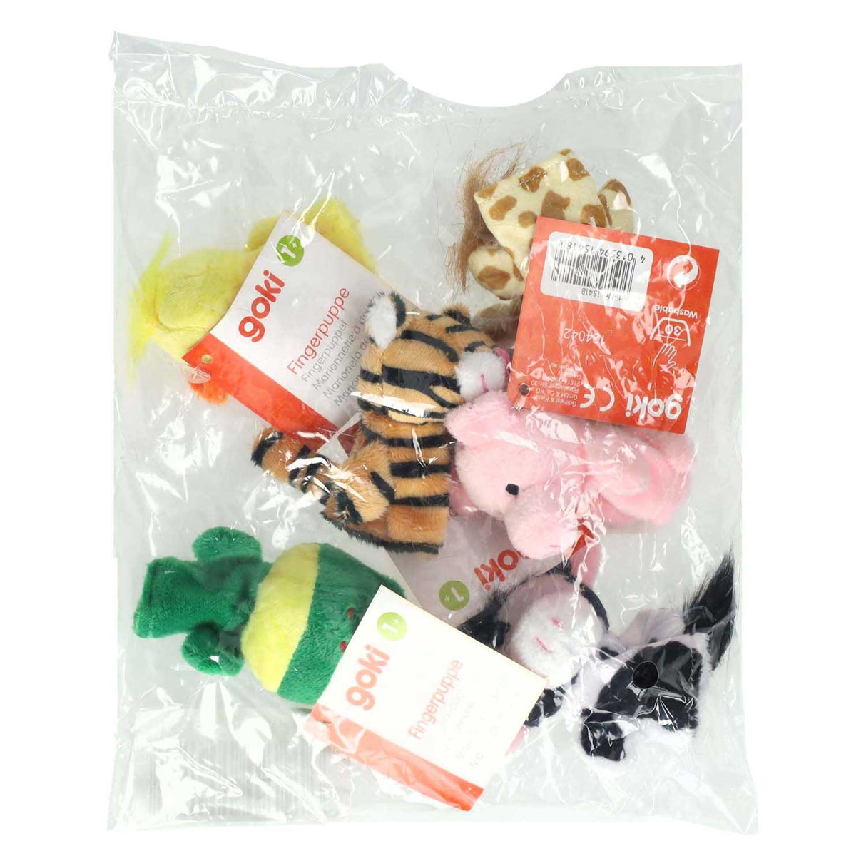 Goki Plush Fingerpop Animal, 6 ..