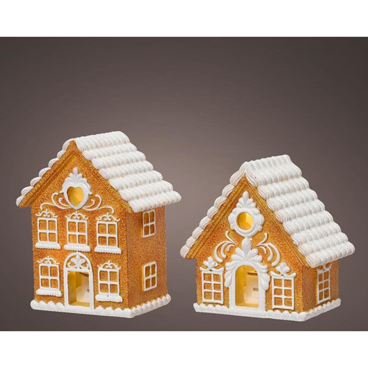 Decoris statua casa di pan di zenzero con LED 8,3 cm