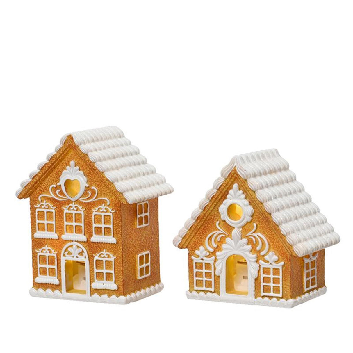 Decoris statua casa di pan di zenzero con LED 8,3 cm