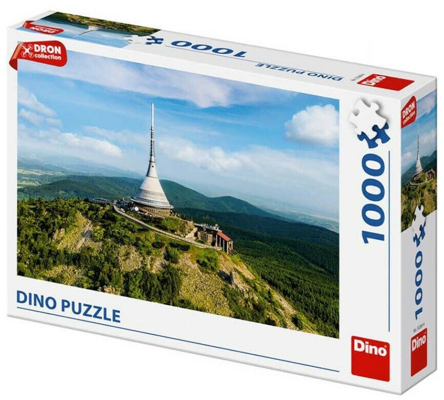 Dinotoys dino puzzle - ještěd the highest mountain in the Czech Republic - 1000 pieces