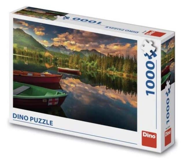 Dinotoys dino puzzle from the Slovak Pleso with boats - 1000 pieces