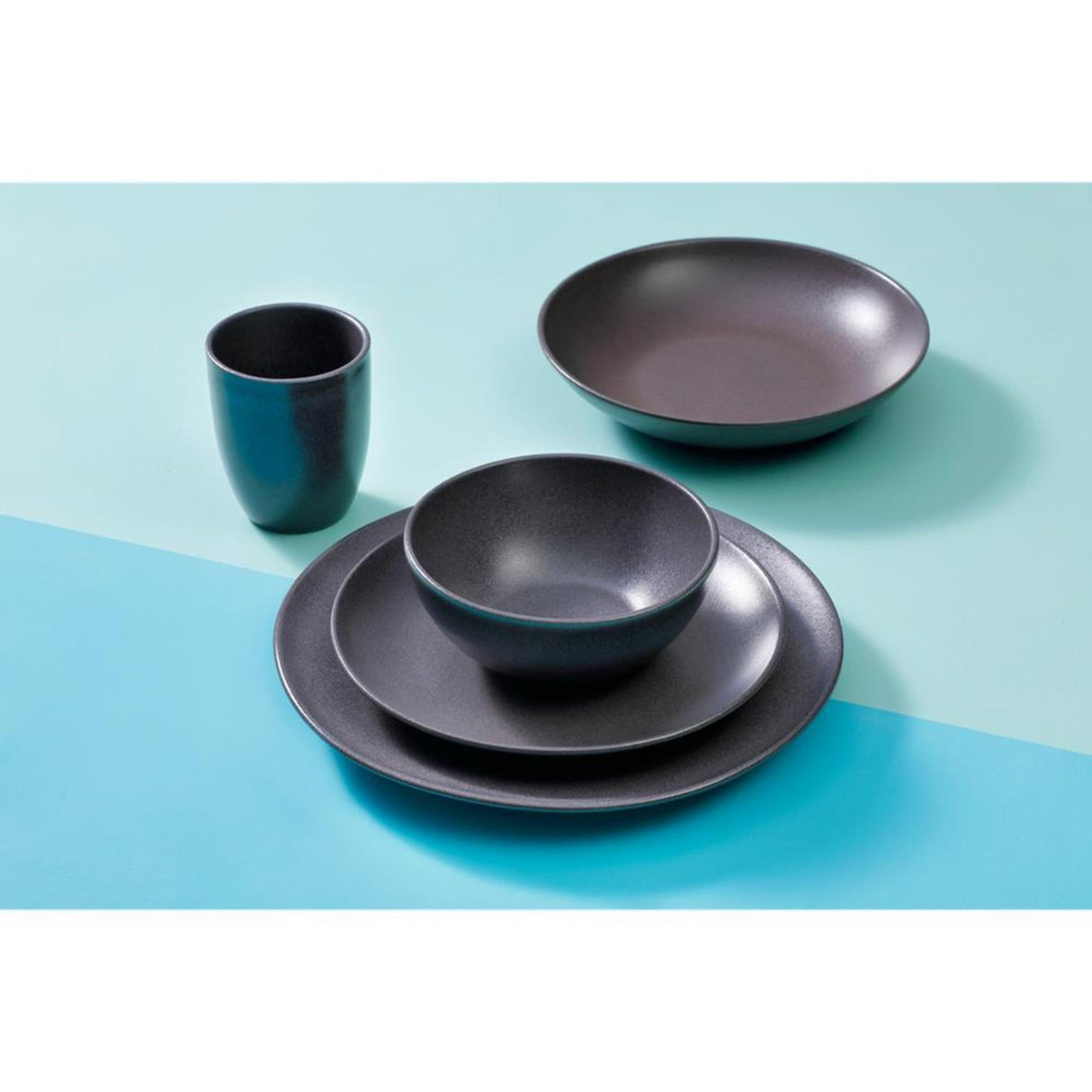 Mammoet spirit bord 27,5cm grijs 6 stuks