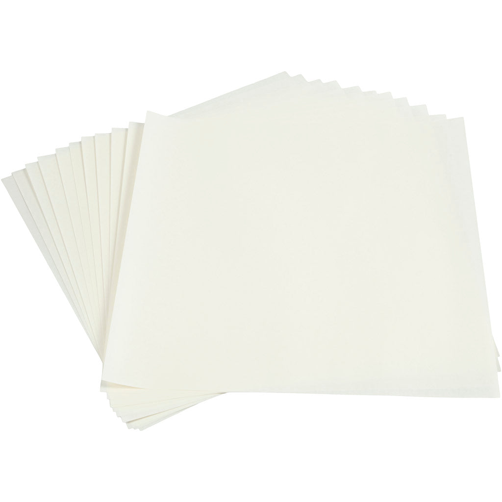 Creativ company lantern paper, sheet 30x30 cm, 80 gr, white, 12 sheets 1 box
